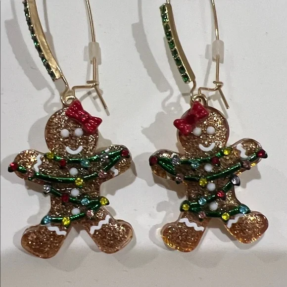 Betsey Johnson | Whimsical Christmas Gingerbread Earrings - Picture 8 of 8